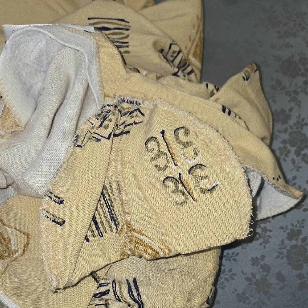 Chic Beige Patterned Midi Dress - image 11